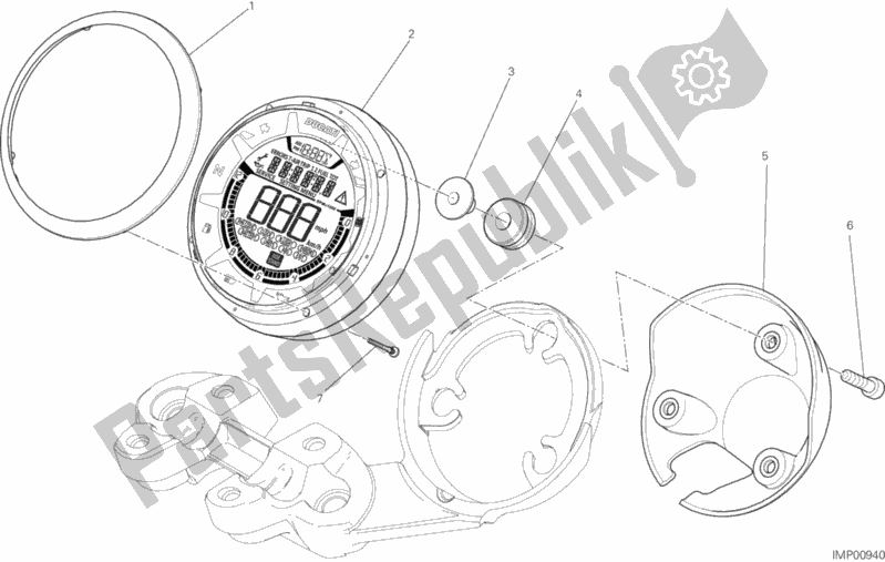 Toutes les pièces pour le Tableau De Bord du Ducati Scrambler Sixty2 Thailand USA 400 2017